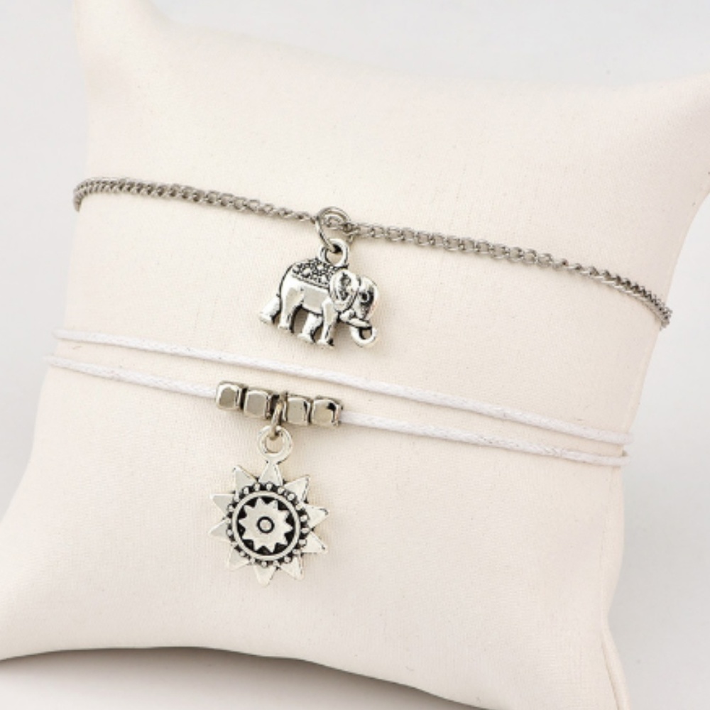 SUN / ELEPHANT ANKLET - Picture 2 of 3